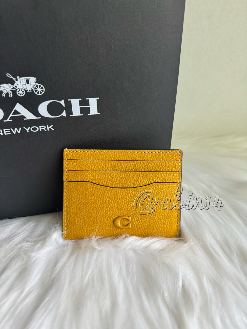 NWT Coach Leather Card Case